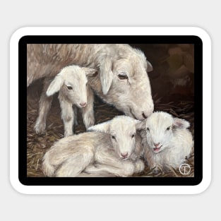 cute adorable Sheeps (2023), Kawaii Animals Sticker